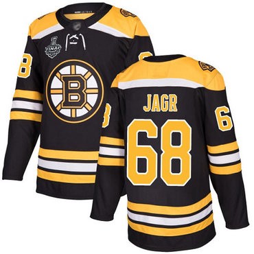 NHL Bruins #68 Jaromir Jagr Schwarz Heim 2019 Stanley Cup Final